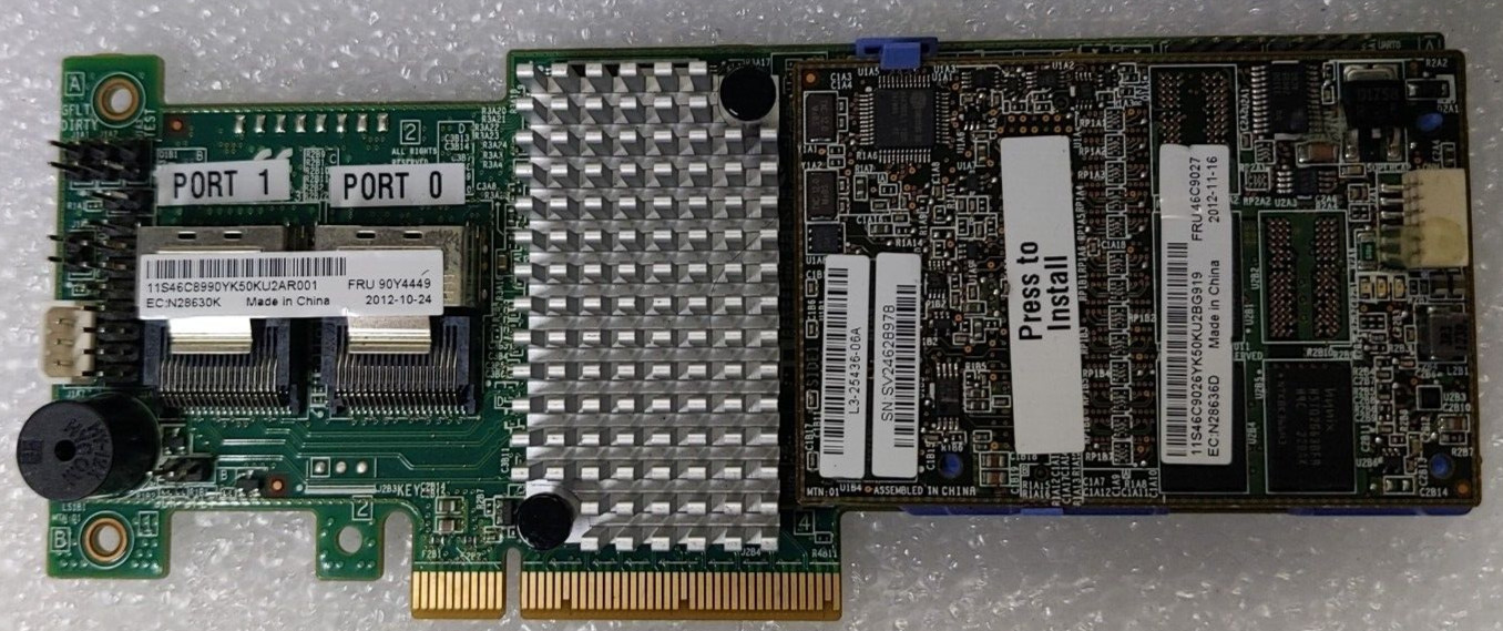 LSI SAS L3-25422 Dual Port Internal RAID Controller w/ Daughter Card