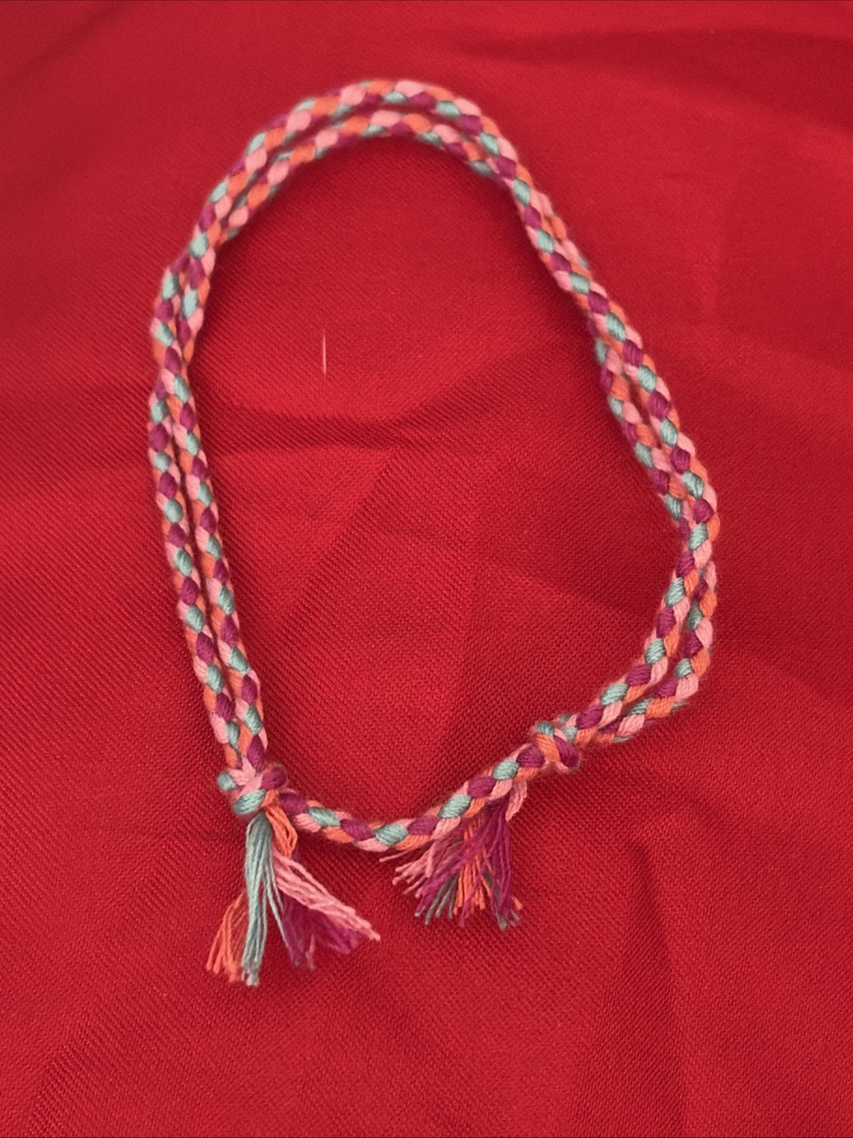 NEW BOHO BRAID THREAD FRIENDSHIP BRACELET KNOT AQUA PINK MAROON PEACH NIP ADJUST