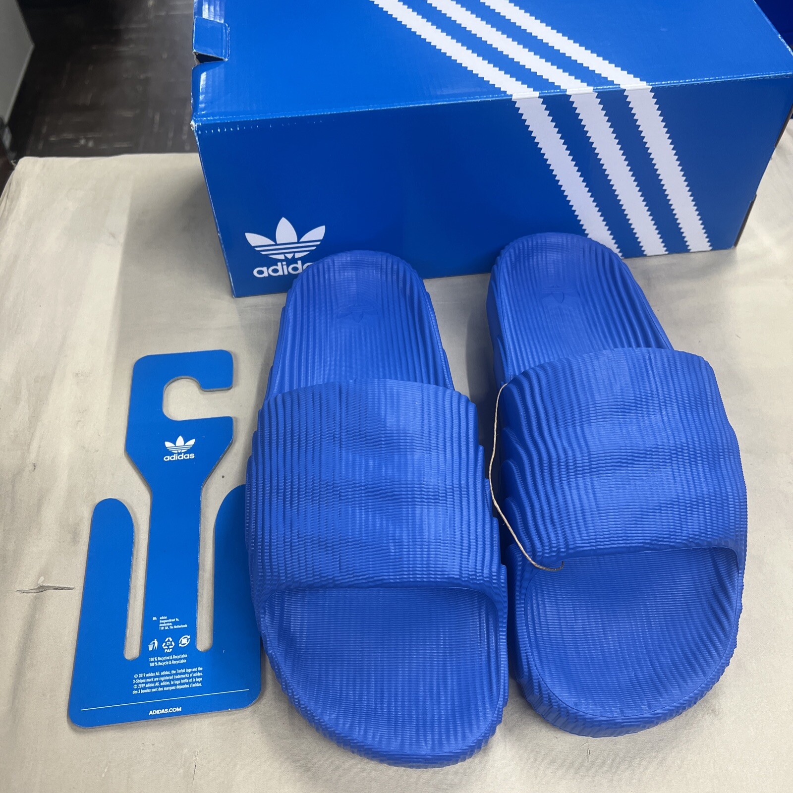Adidas Originals Adilette 22 Slides Blue Bird IF3662 Men's New In Box