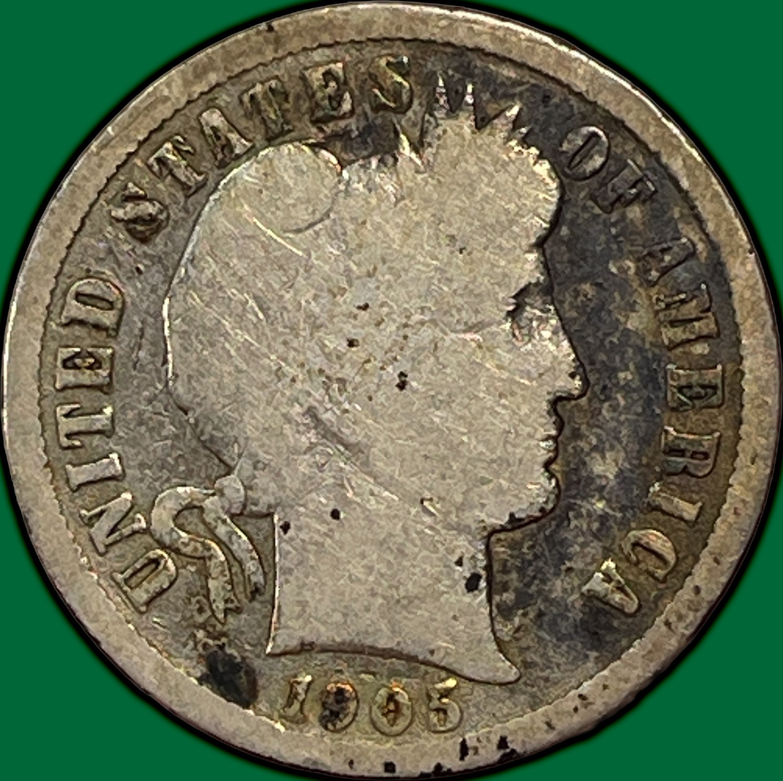 1905-S Barber Dime Good G Coin #39773