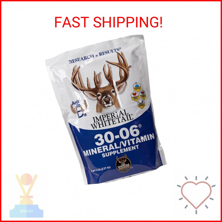 Whitetail Institute 30-06 Mineral and Vitamin Supplement for Deer Food Plots, Pr