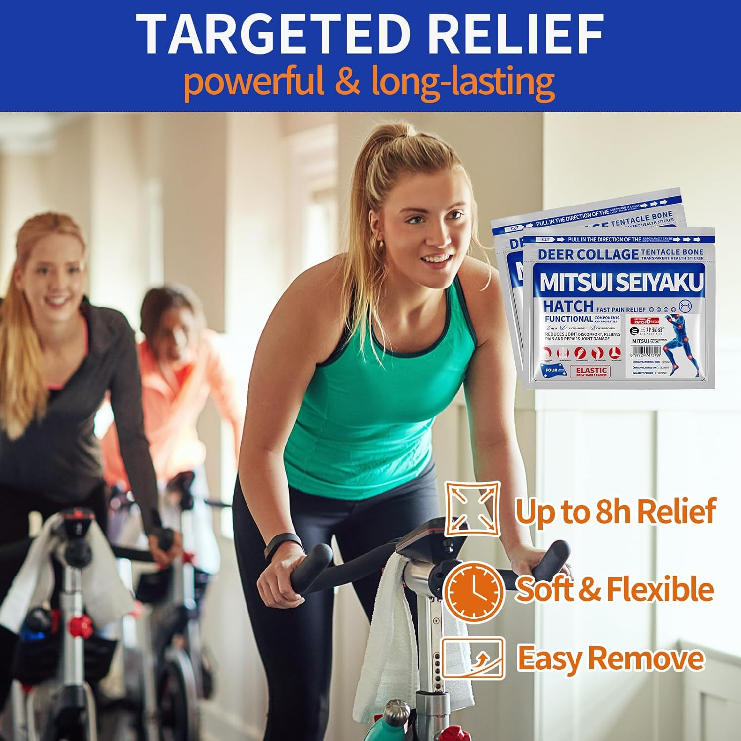 12 Count Pain Relief Patch for Back Neck Shoulder and Knee Discomf...