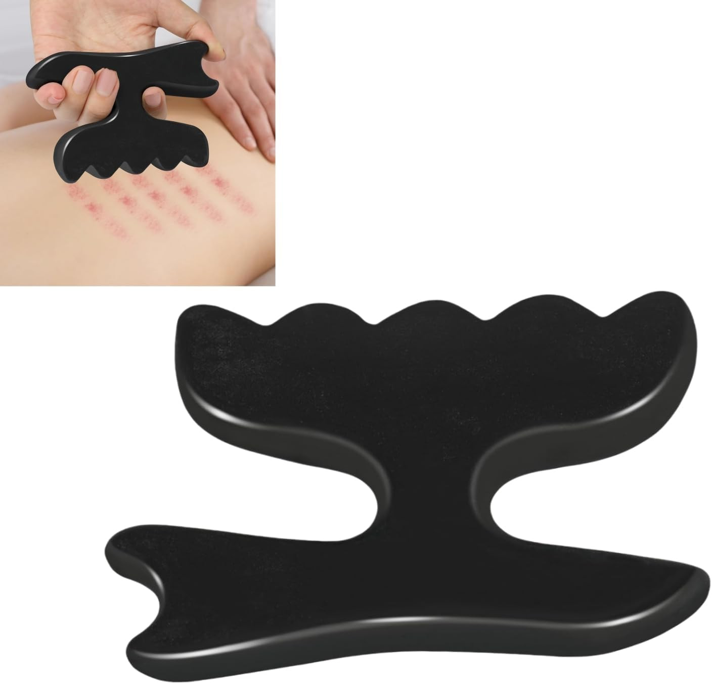 Gua Sha Massage Tool for Body, Natural Bian Stone Gua Sha Scraping Massager