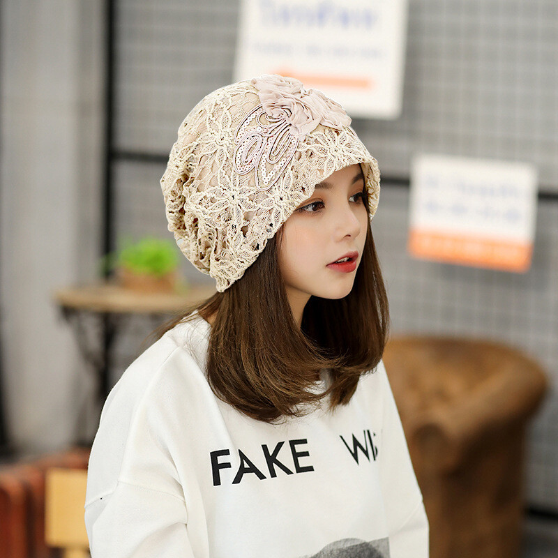 Lace Anti Radiation Cap EMF Shielding Protection Breathable Hat Microwave Beanie