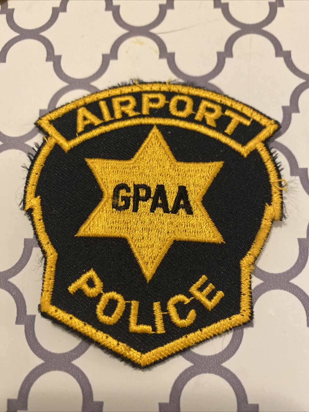 Greater Peoria Airport Authority GPAA Police Patch Illinois IL DEFUNCT (2008)