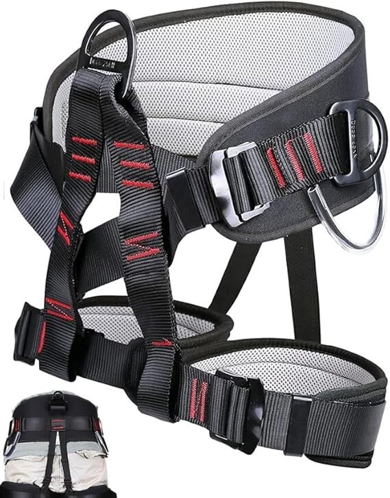 Adjustable Thickness Climbing Harness Half Body Harnesses for Fire Rescuing