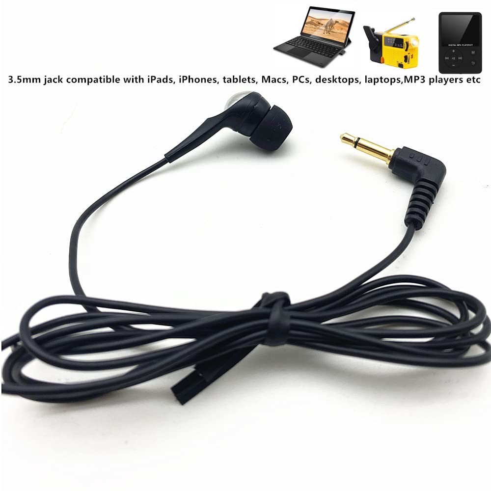 Single Ear Mono Earbuds Disposable In Ear Headphones Low Cost One Ear Bud