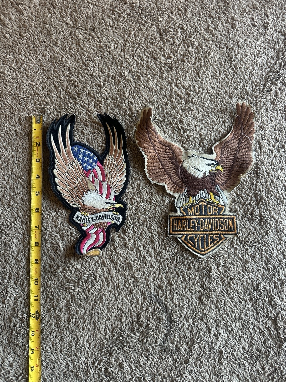Vintage Harley Davidson Patches - Eagle - Antique - Old School
