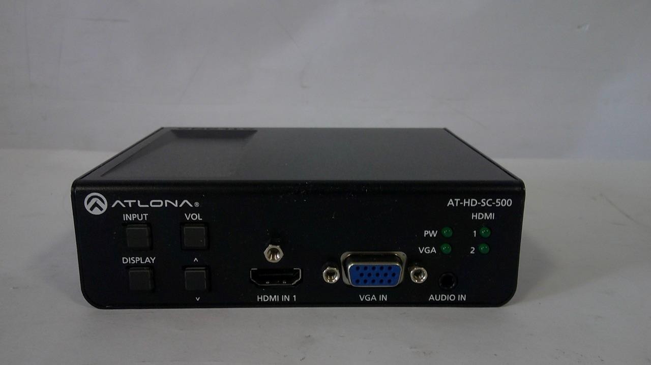 Atlona AT-HD-SC-500 Three-Input HD Video Scaler for CRT 720p HDMI & VGA (B0491)