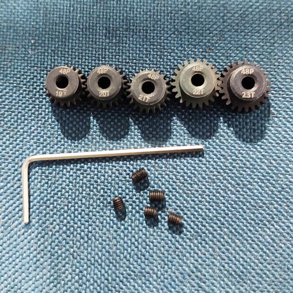 RC 48P For Traxxas 1/10 Rustler Slash 2WD Pinion Gear Sets 19T 20T 21T 22T 23T
