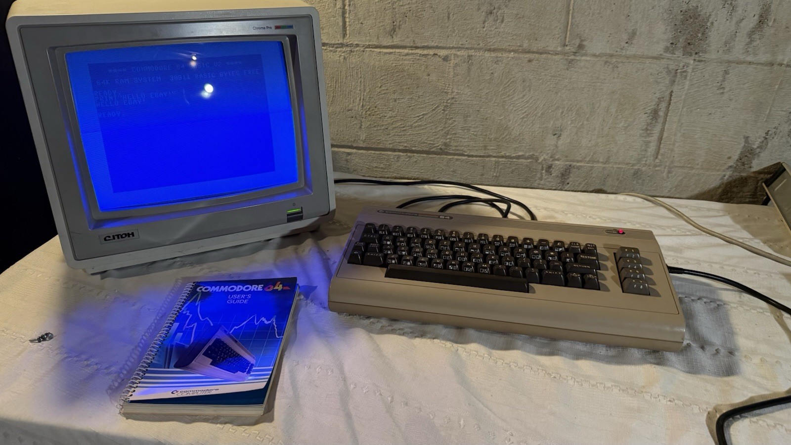 RESTORED Retro Commodore 64 Home Computer C64 Vintage Video Game System