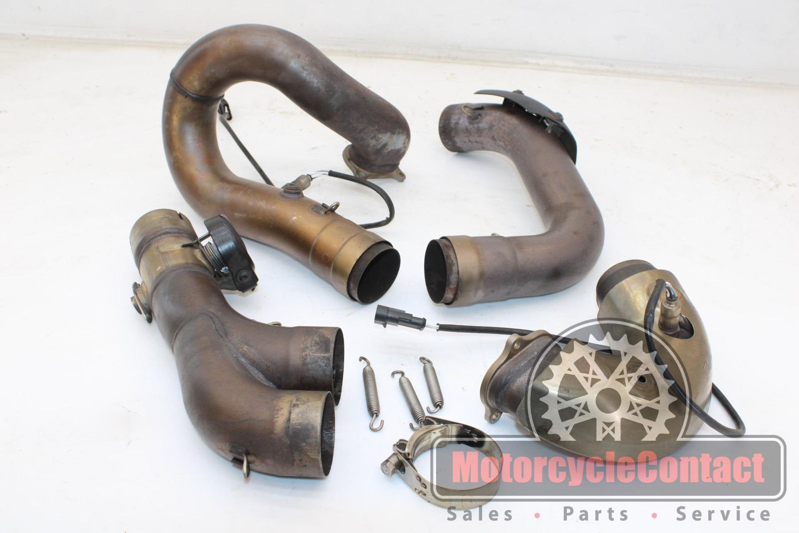 15-18 Diavel EXHAUST HEADER PIPE PIPES MANIFOLD HEADERS MID 2 INTO 1