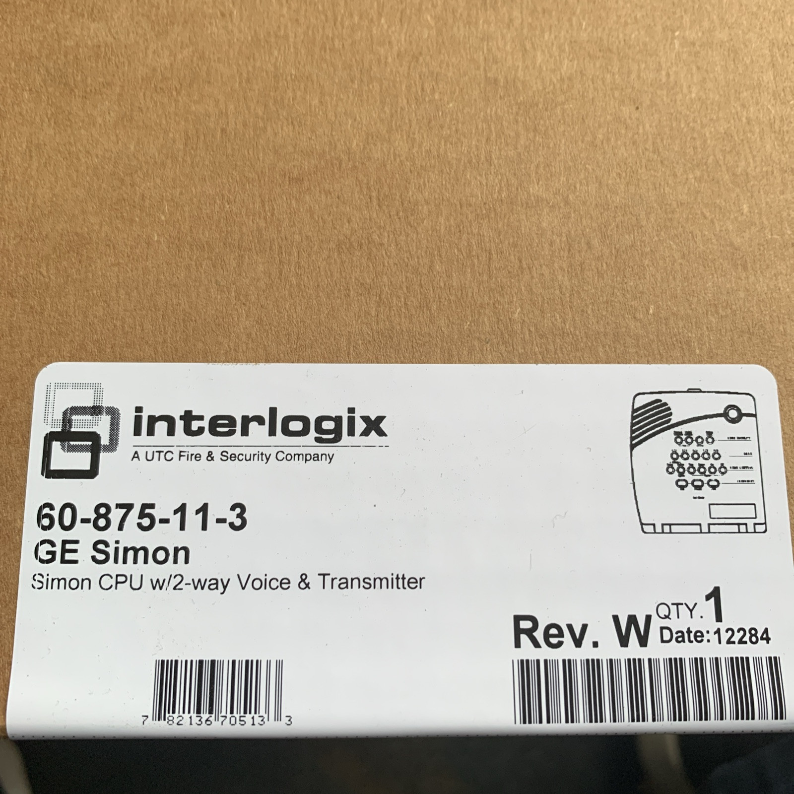 Interlogix GE Security Caddx Simon 3 w/ 2-way voice 60-875-11-3 Alarm panel NEW!