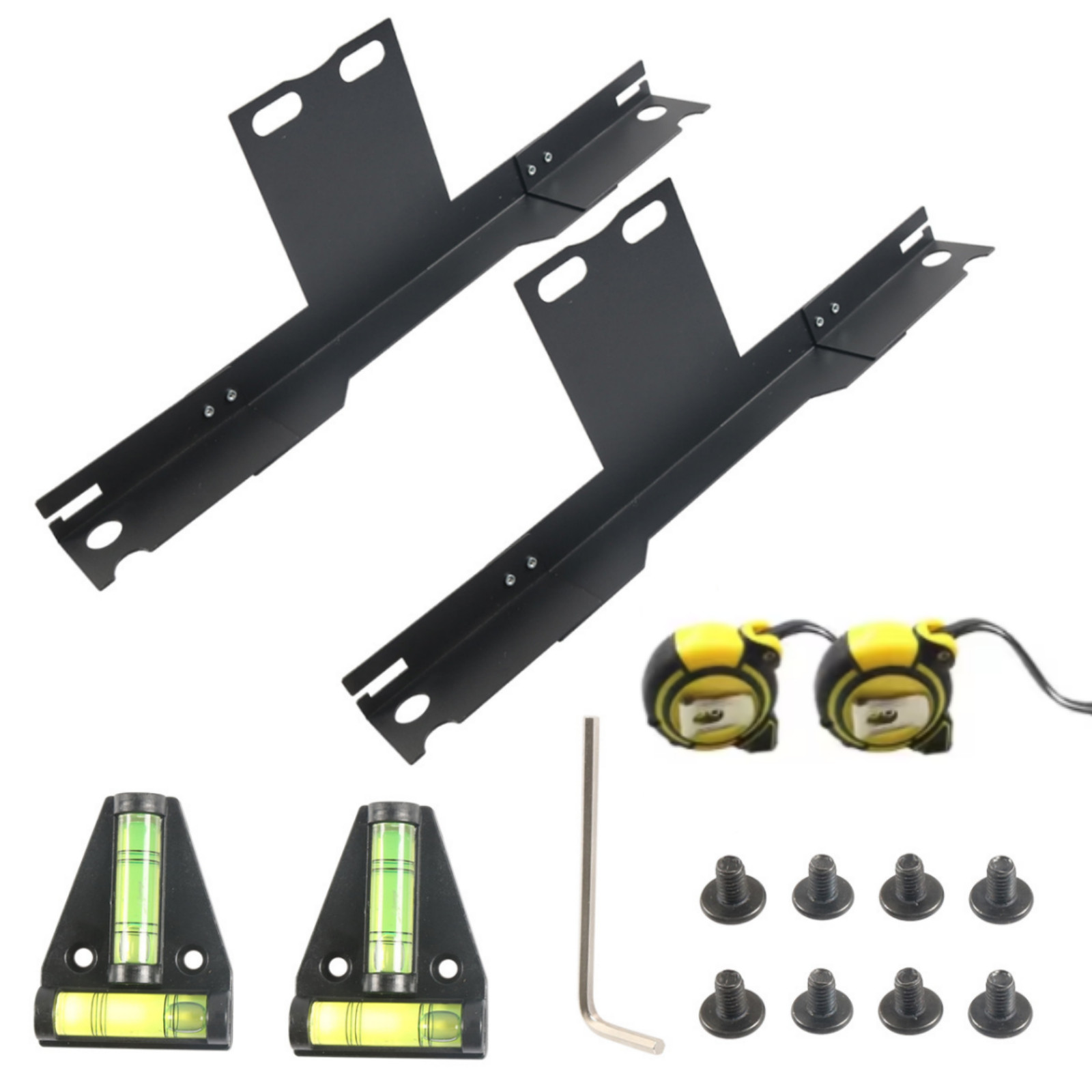 Upgraded Wheel Alignment Tool, 2 PCS Toe Alignment Plates with Tape Measure