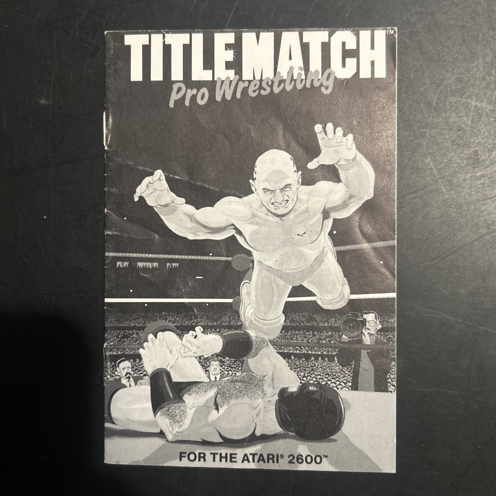 Title Match Atari 2600 MANUAL ONLY  Authentic Booklet