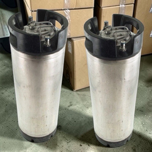 Corny Kegs 5 Gallon 2 Pack for Homebrew Soda and Beer (Cleaned and Tested)