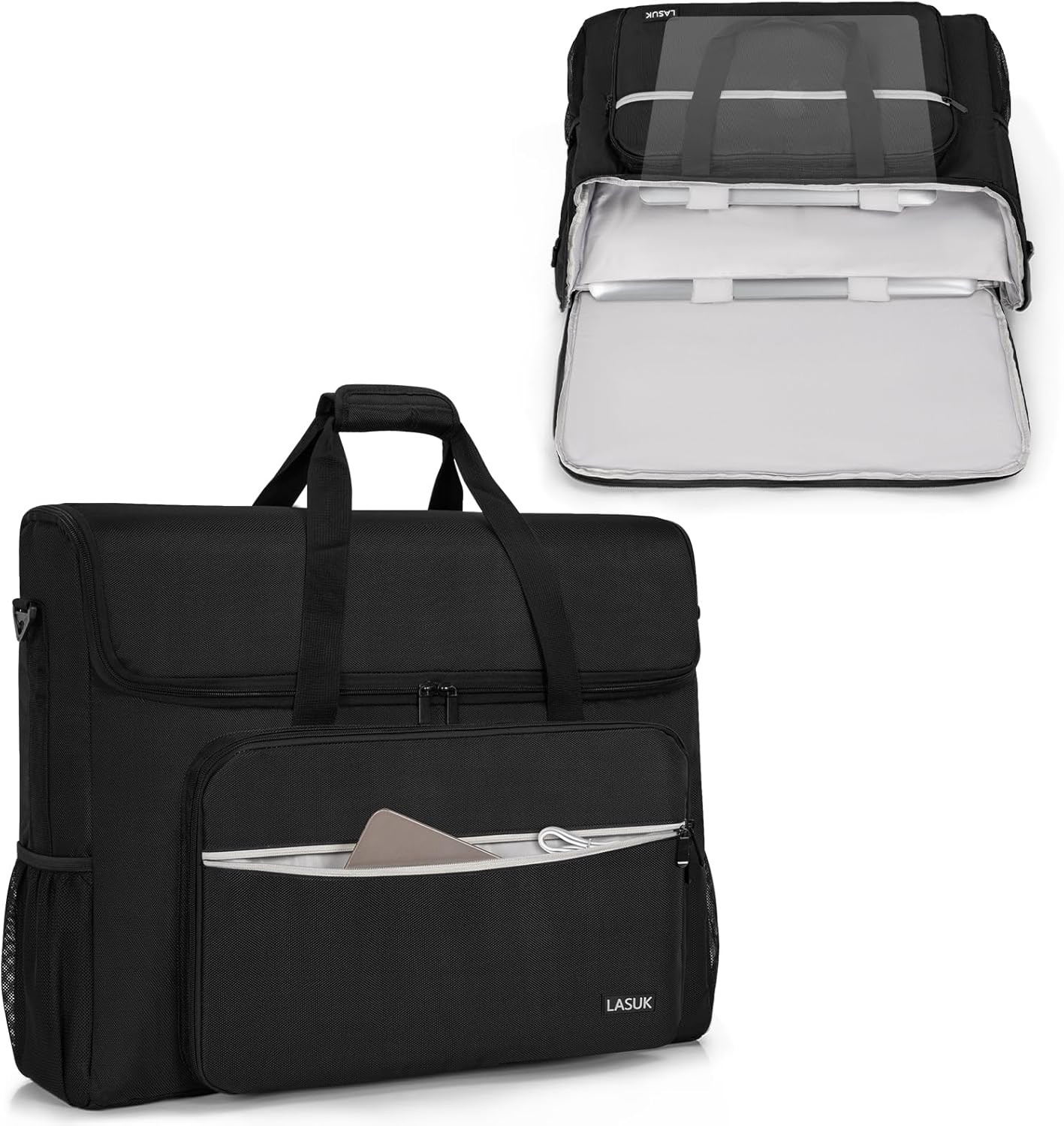 LCD Screens/Tvs(Up to 2) Transport Tote Bag for 19" - 24" Displays Padded Monito