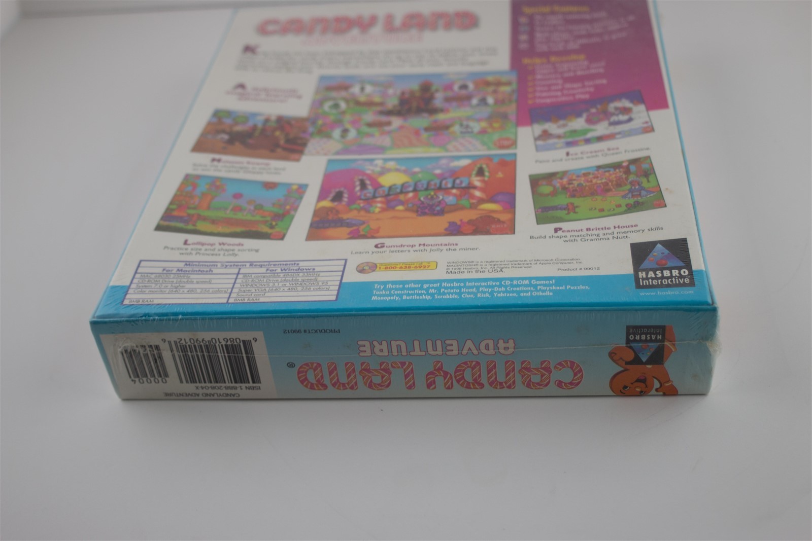 Candy Land Adventure PC Big Box Game (PC / Mac CD-rom, Hasbro, 1996)