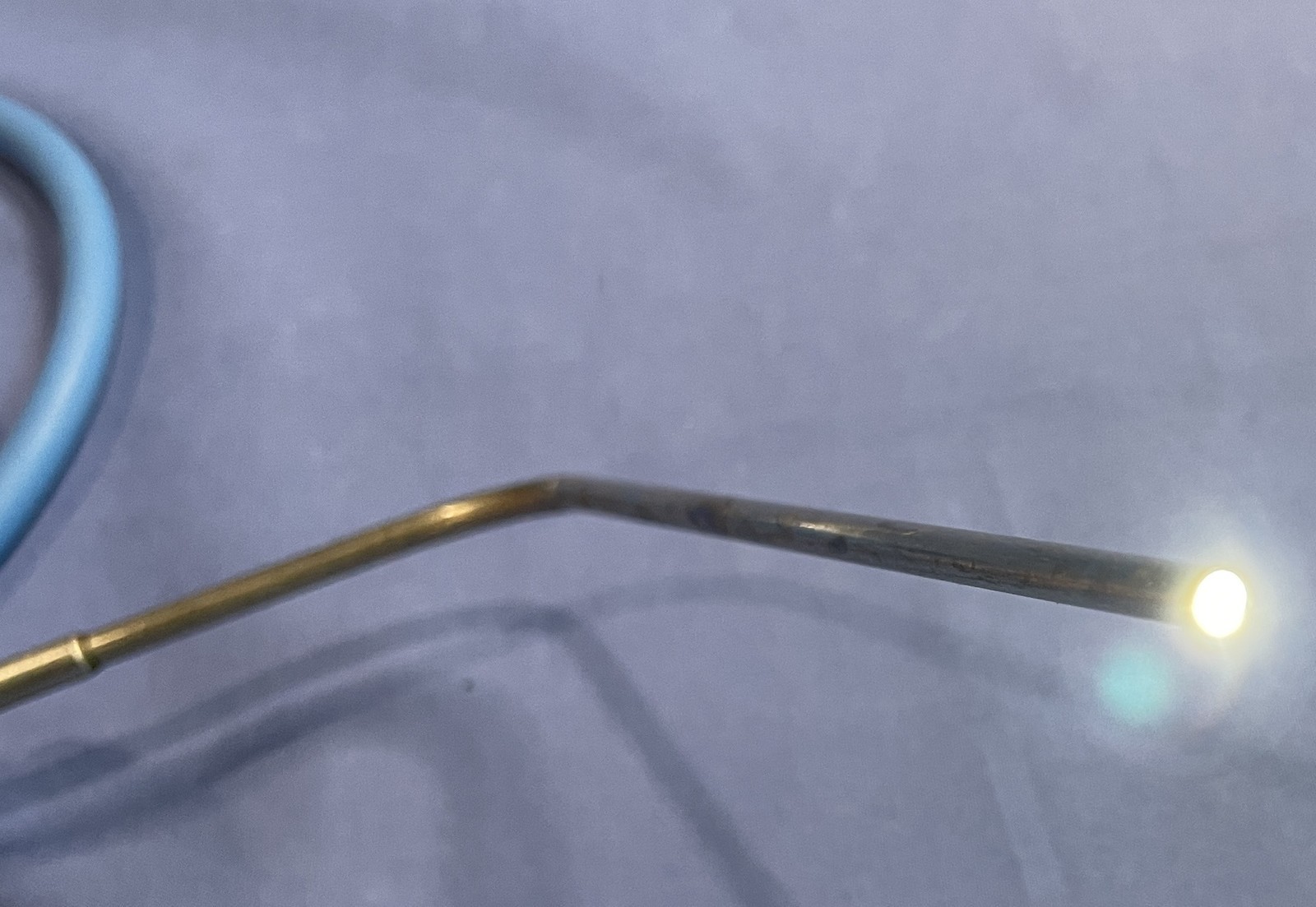 Pilling Weck Fiber Optic Light Cable w/ Angled Metal Guide REF 52-7805 - Tested
