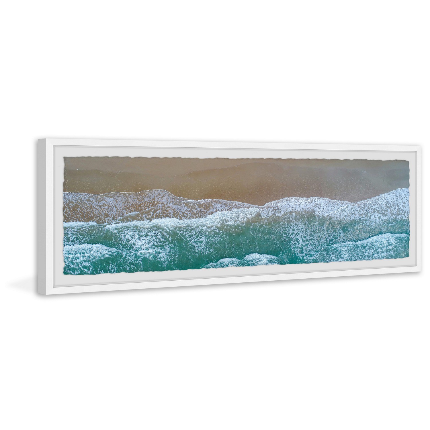 Marmont Hill Amazing Seaside Waves Framed Painting Print