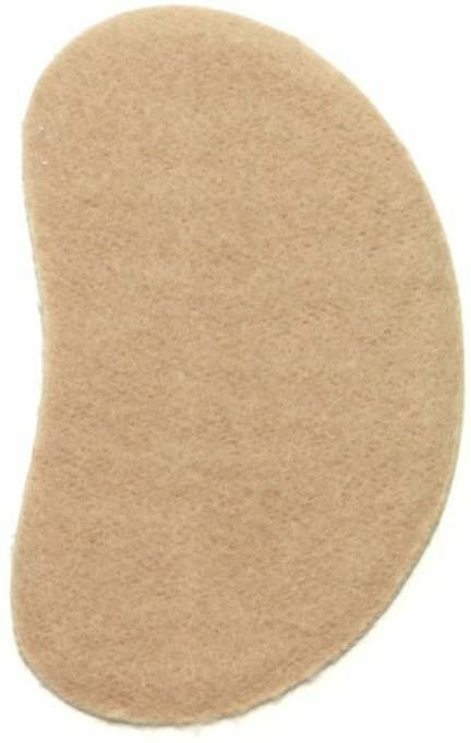 Premium Adhesive Moleskin Kidney Metatarsal Pads - 3.5"