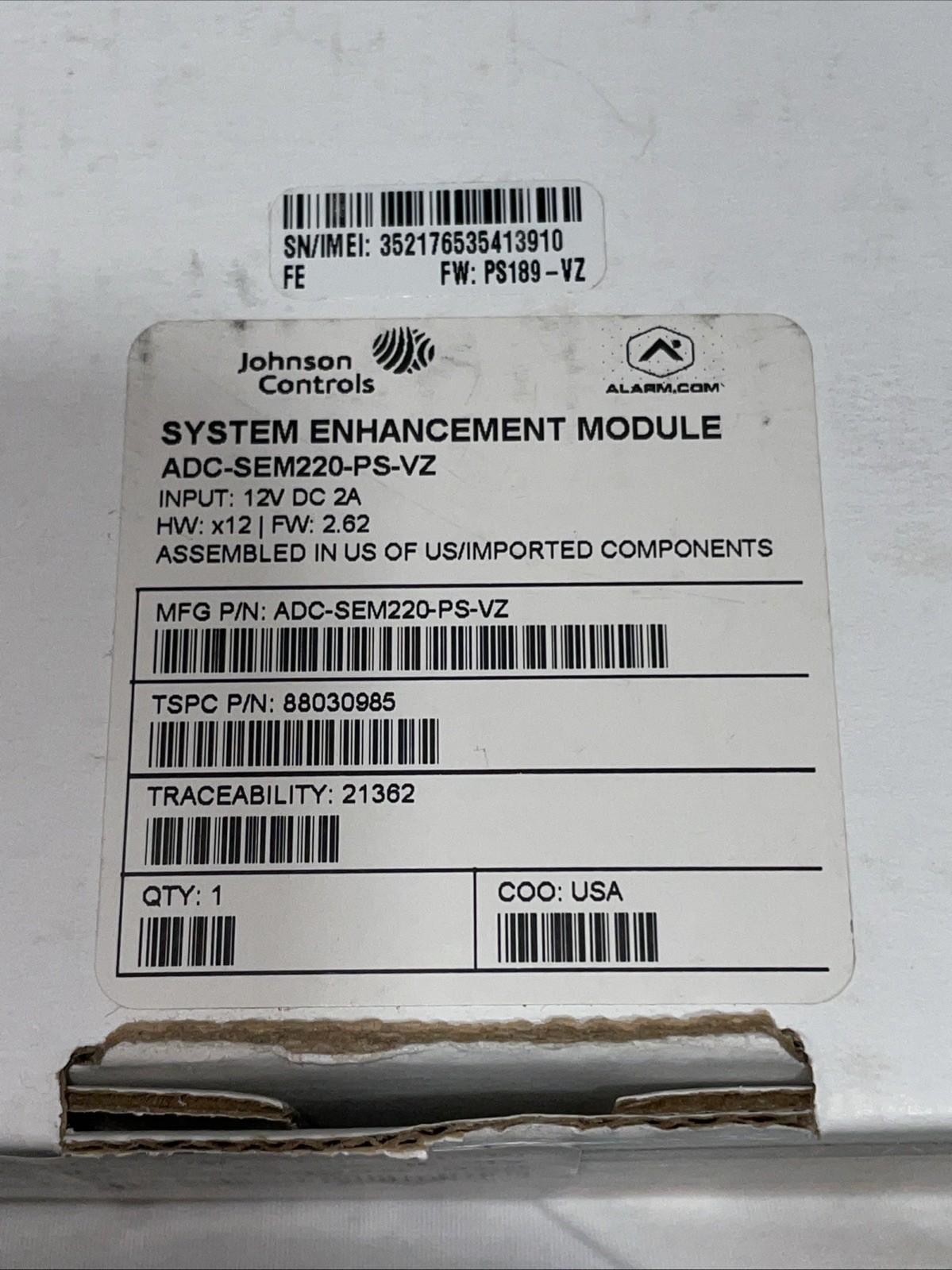 Alarm.com ADC-SEM-200---adc-sem-220 Dual Path Encancement Module New