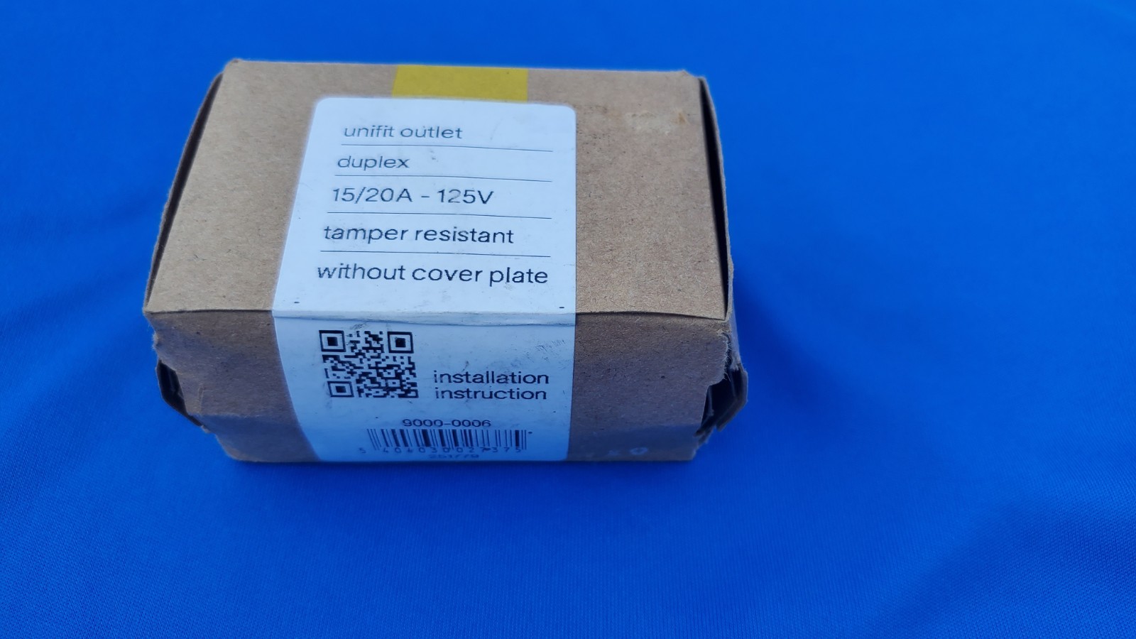 Prado Unifit outlet DUPLEX 15/20A 125V  9000-0006 Without Cover Plate NIB