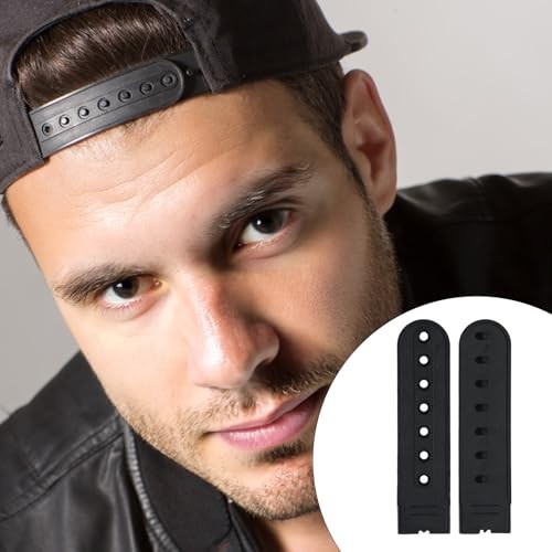 24Pcs 24 Colors Hat Extender Snapback with 7 Holes, Adjustable Snapback