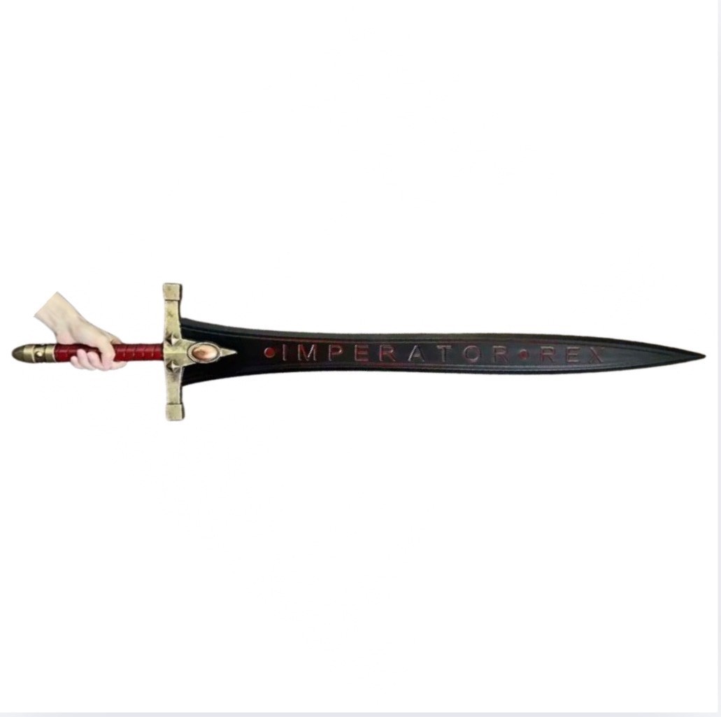 Warhammer Sigismund's Black Power Sword Cosplay Toy Safe PU 120cm Brand New