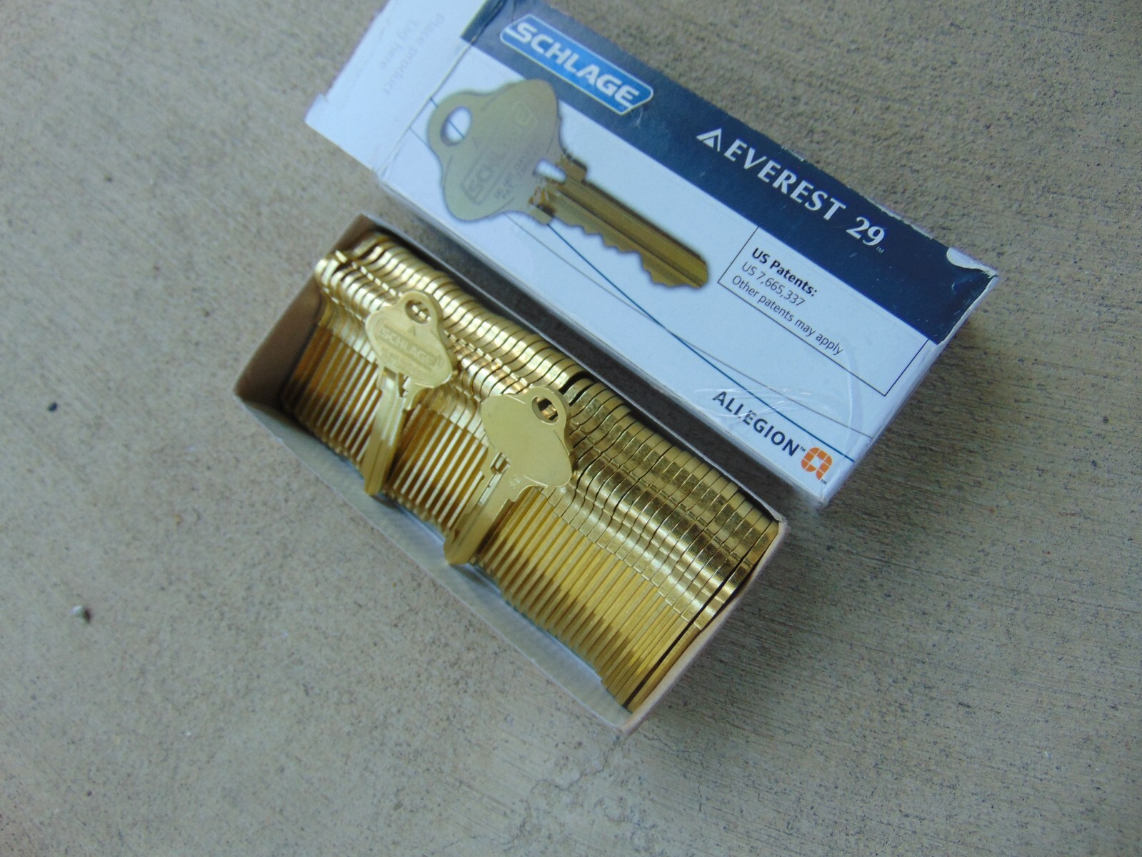 BOX OF 50 KEYS   EVEREST SCHLAGE S145  KEYS UNCUT    LOCKSMITH