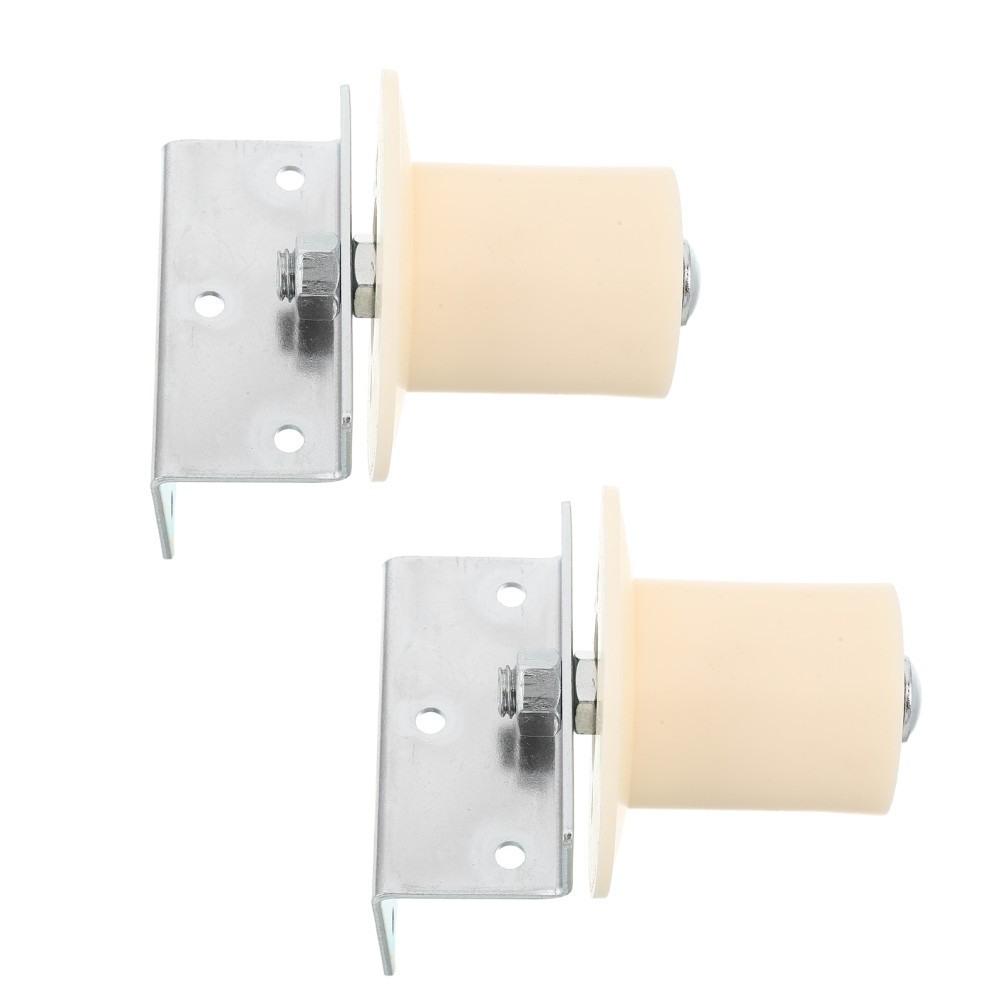 1 Pair Plastic Guide Roller with Bearing for Garage Door Track in Beige