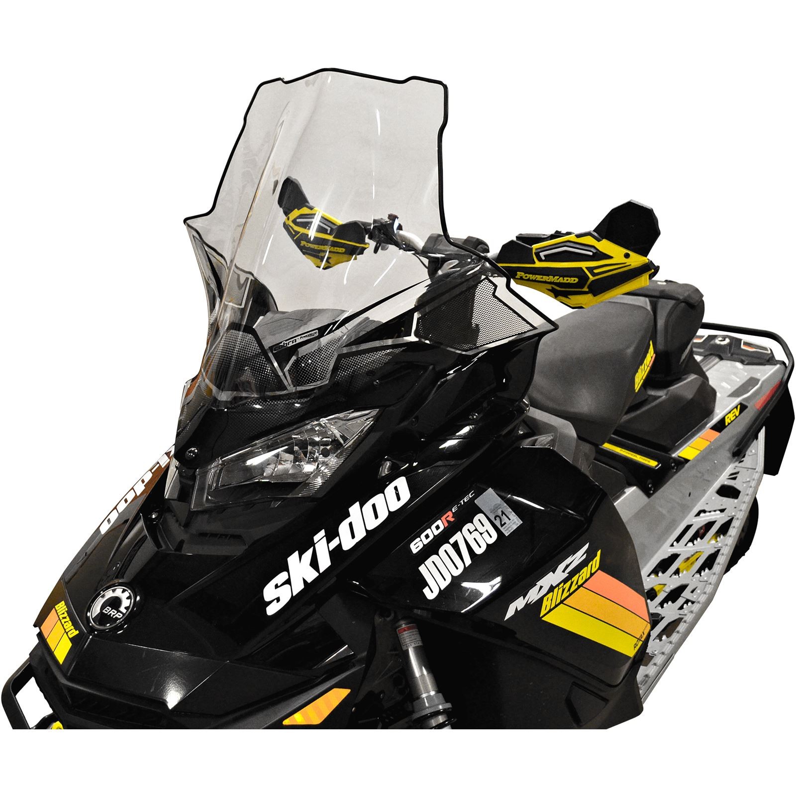 Powermadd Cobra Gen4 Windshield Tall 22" Clear with Black Fade for Ski-Doo 13640