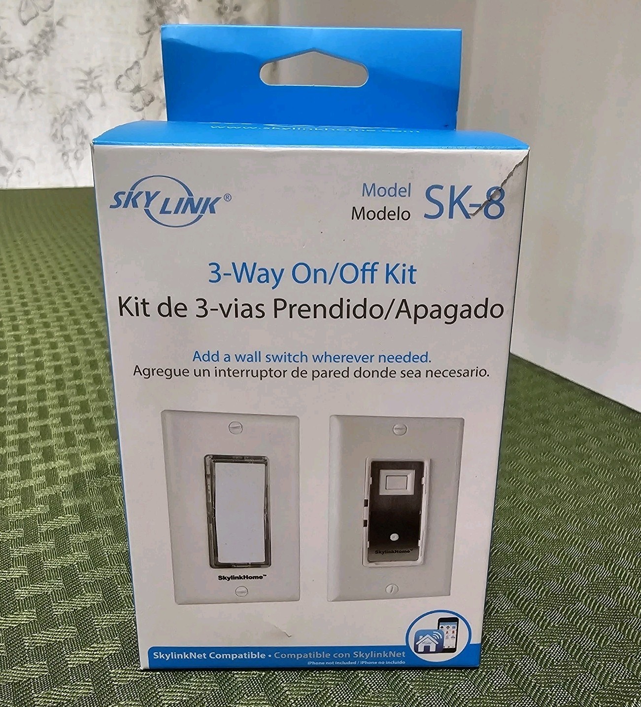 Sky Link Home Smart Switch 3-Way On Off Starter Kit Model SK-8 New Open Box