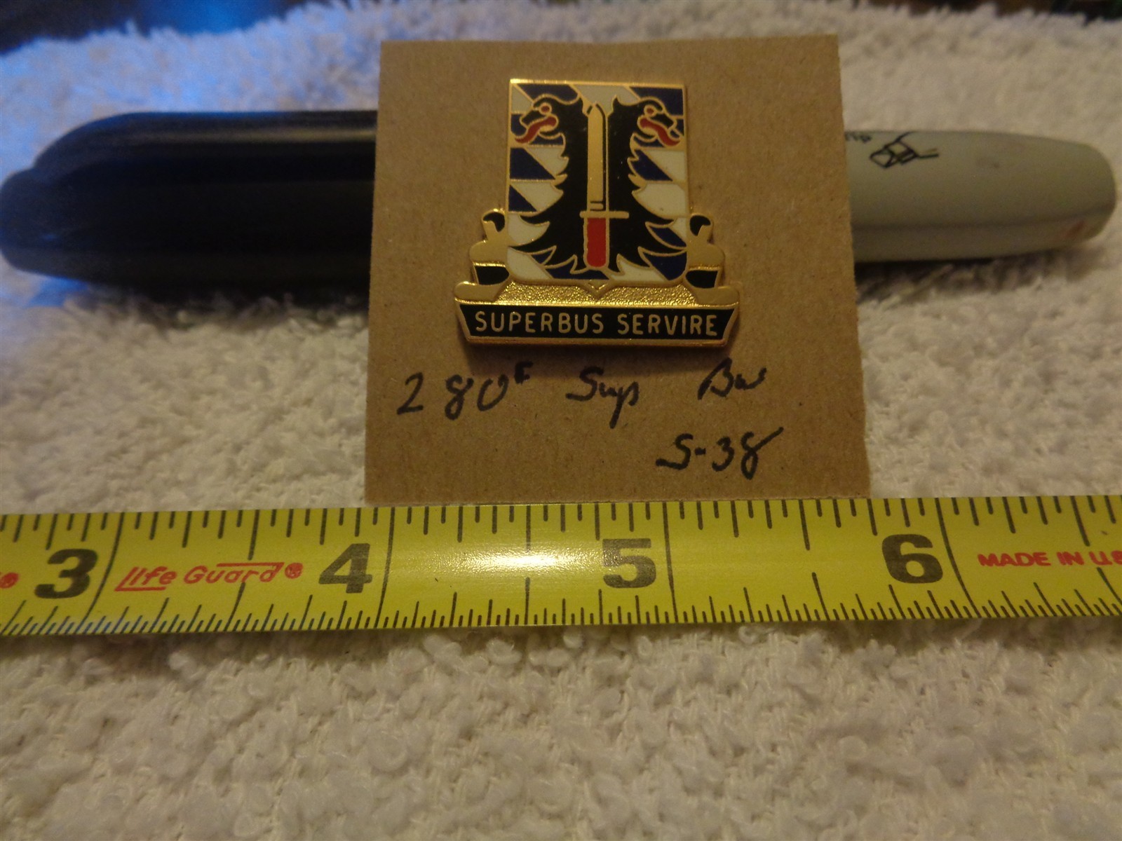280th Support Battalion S-38 Unit Crest, DI, DUI (DRAW#7)
