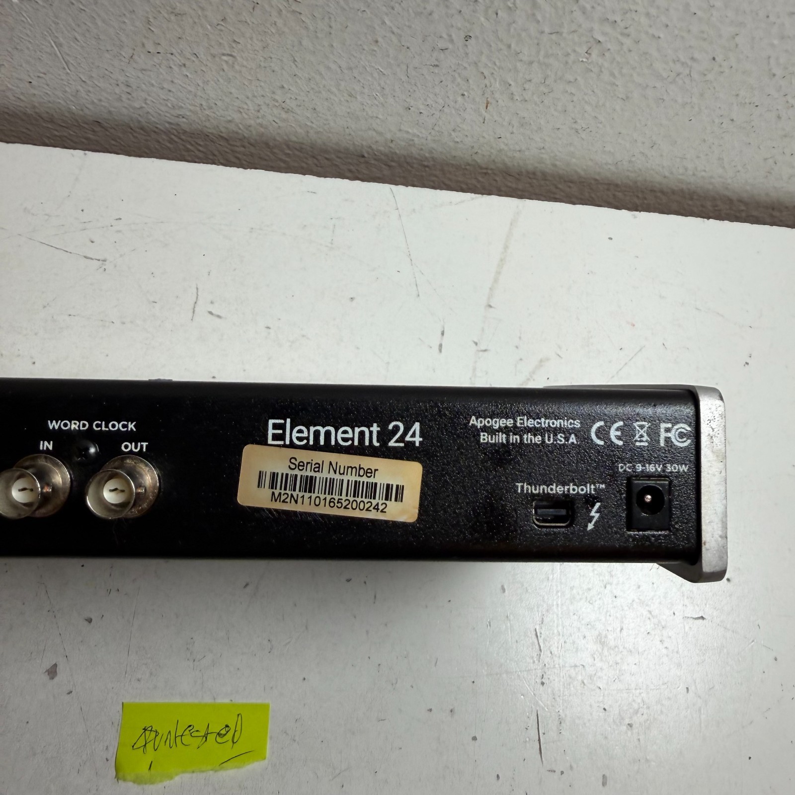 Apogee Element 24 High Quality Thunderbolt Audio Interface for Mac - Untested