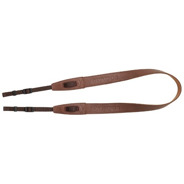 Olympus CSS-S119L Water Repellent Leather Camera Strap Brown New