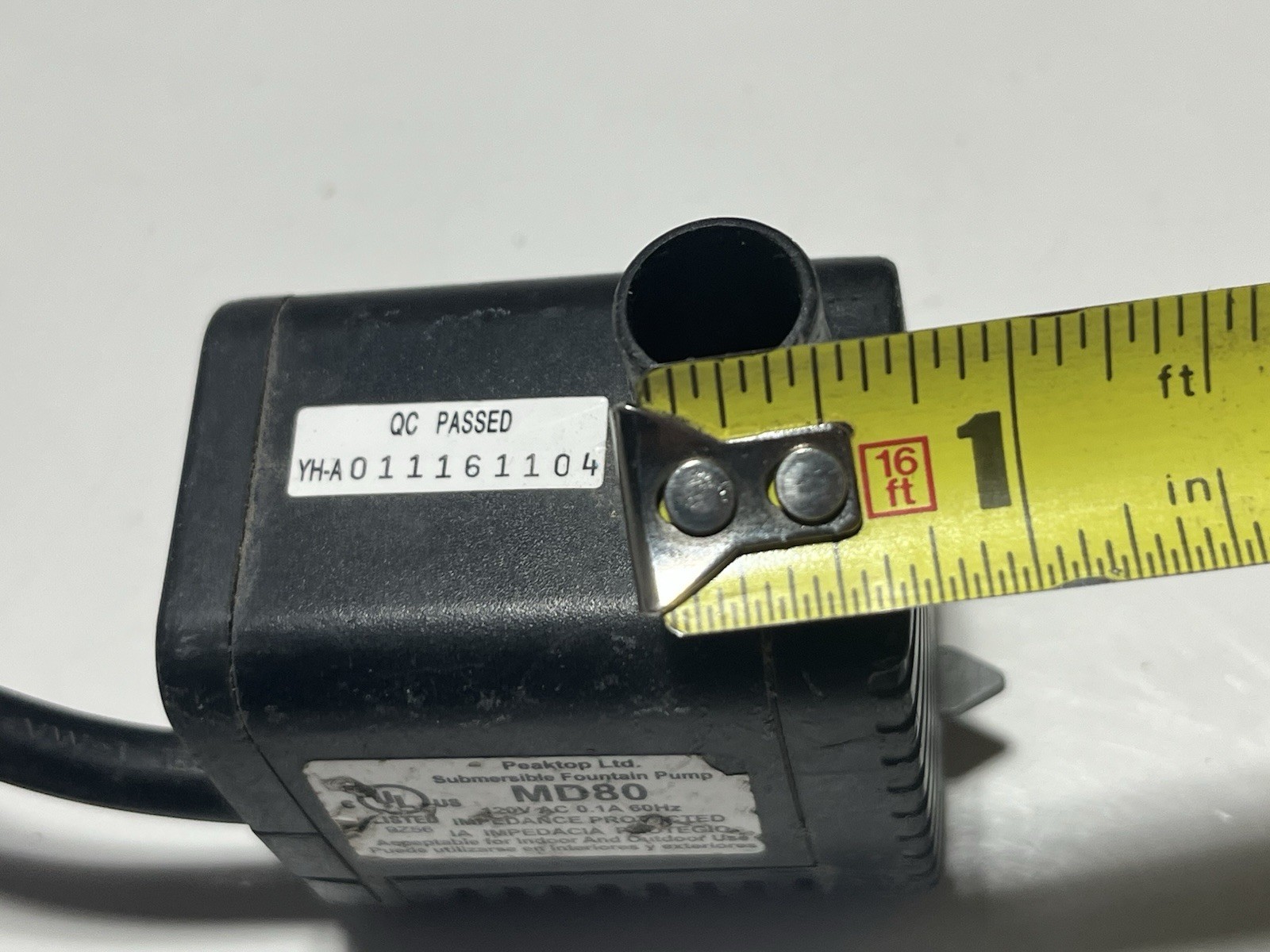 Peaktop Submersible Adjustable Fountain Pump MD80