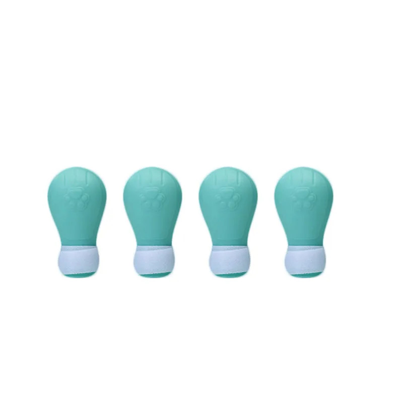 Breathable Cat Space Hood Muzzle & 4 Silicone Paw Shoes Grooming Set