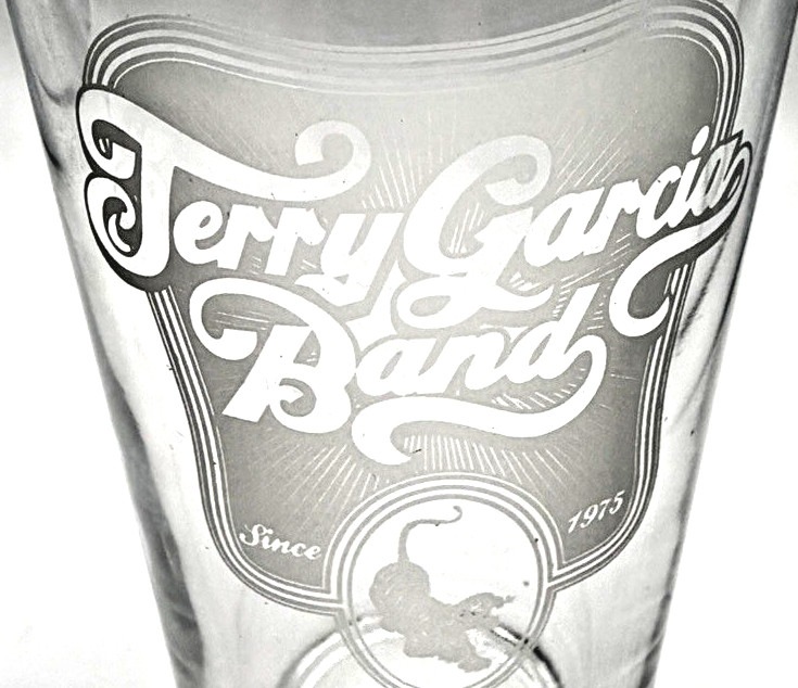 Jerry Garcia Band Pint Glass 16oz Etched Logo Grateful Dead Bar Glass New
