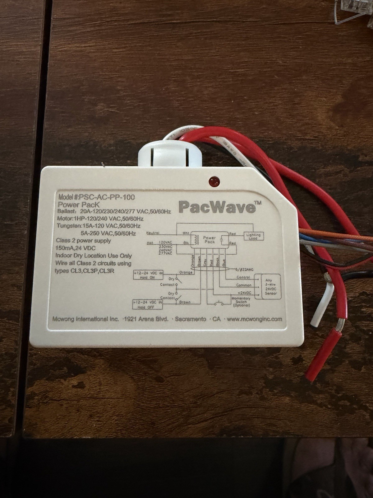 PacWave PSC-AC-PP-100 Power Pack Class 2 Output Power Supply/Low Voltage