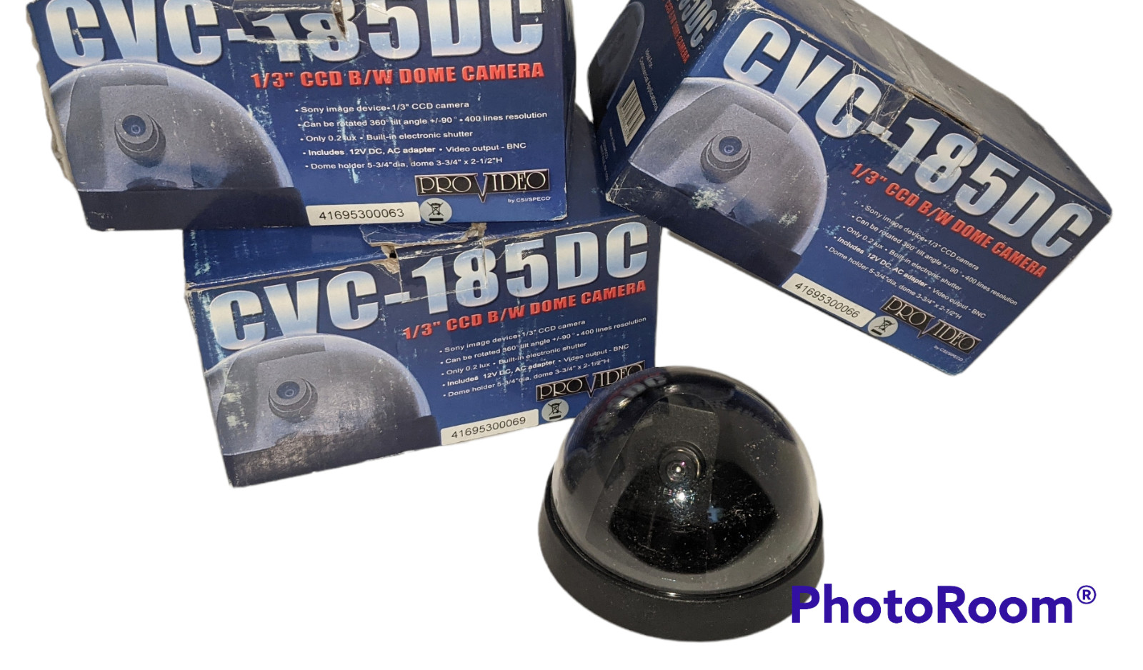 Pro Video CVC-185DC B/W Dome Camera Security Surveillance Wired Indoor 360-Lot 3