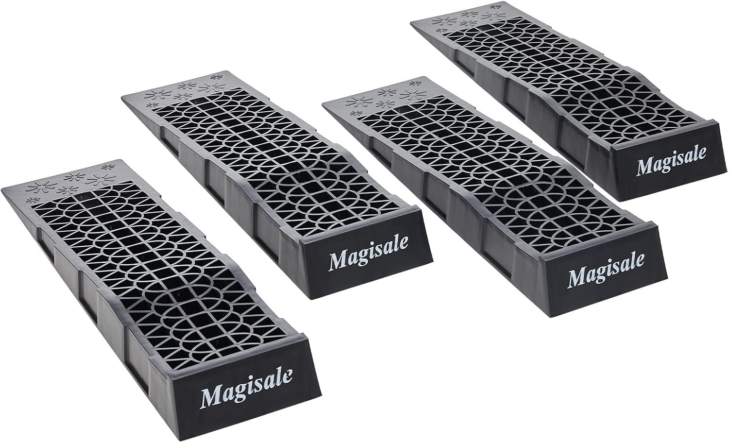 Magisale Low Profile Plastic Car Service Ramps 6 Ton Heavy Duty Truck Vehicle