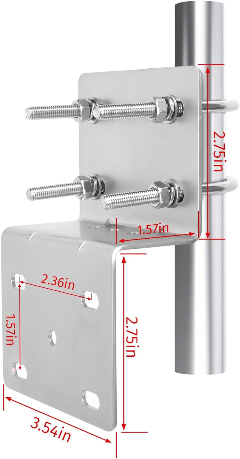 Pole Mounting Bracket Double U Bolt Clamp V Jaw Bracket Not Pole | Mast Mount Br