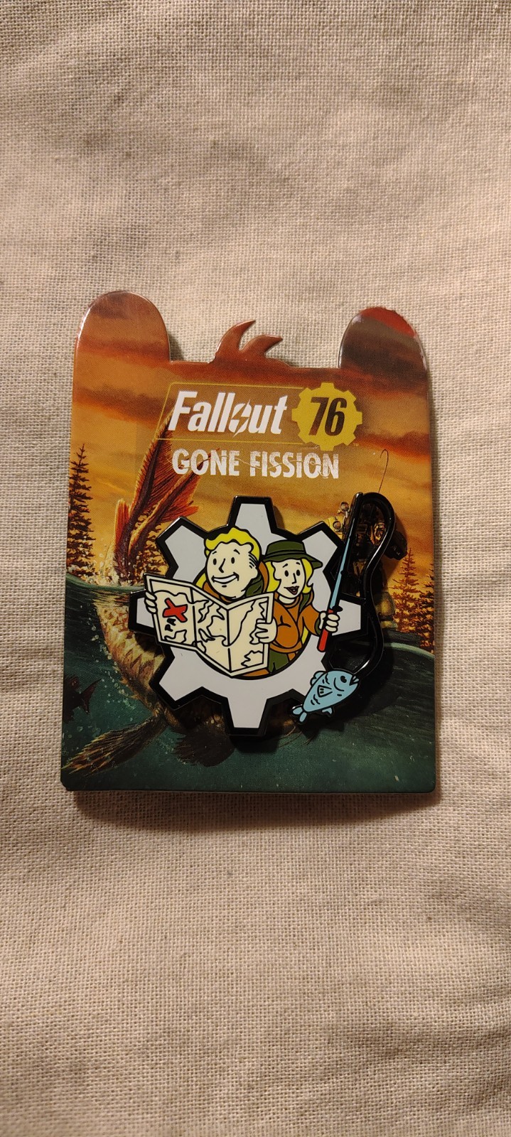 Pinny Arcade PAX Aus 2025 Fallout 76 Gone Fission Vault Boy Cog Pin Bethesda