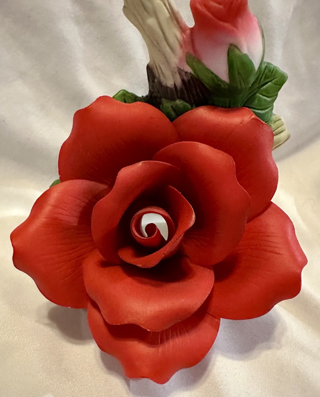 Cosmos Porcelain Red Rose Night Light