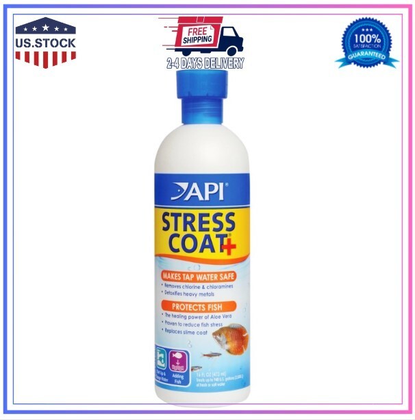 API STRESS COAT Aquarium Water Conditioner 16-Ounce Bottle??