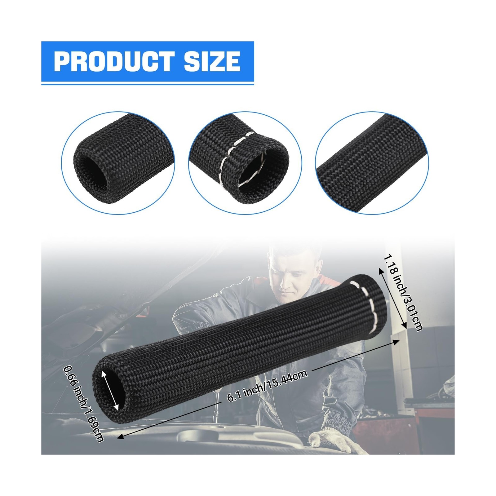 Spark Plug Wire Heat Shield Sleeve 2500° Spark Plug Boot Protector Boots Wr