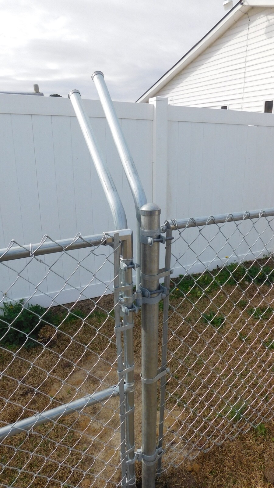 Extend-A-Post 1-5/8" OD Pipe Extension 2' Long - Clamp Onto 2" Post-45Degree-6Pk