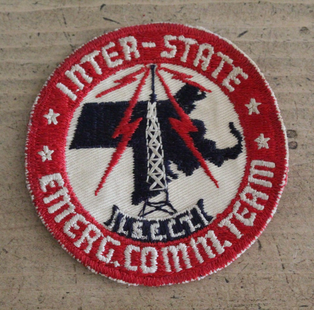 Vintage Inter-State Emergency Comm. Team Uniform Patch UNUSED