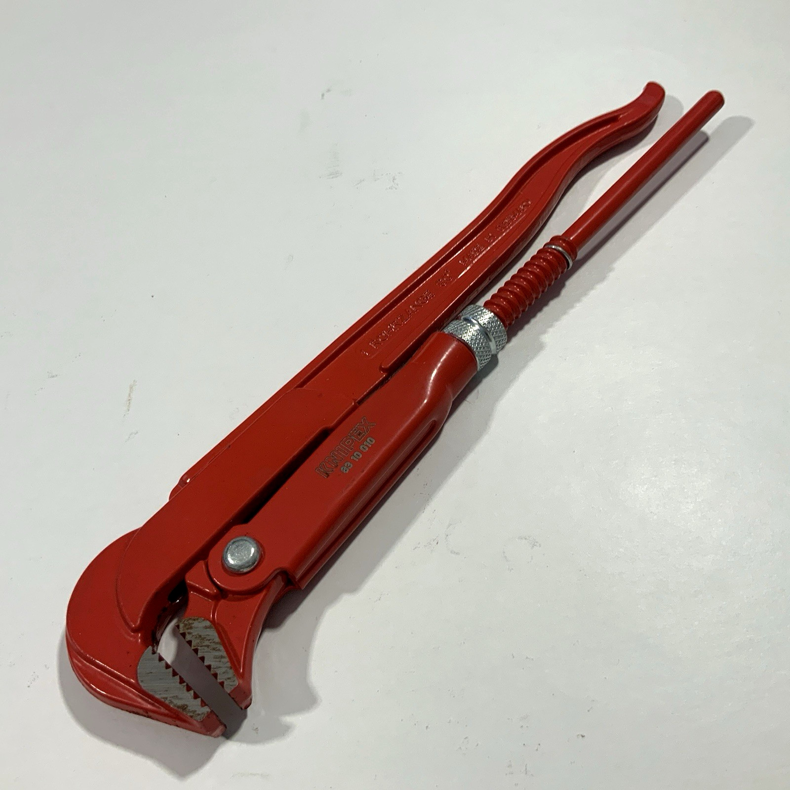 Knipex 12" Pipe Wrench Red Powder Coated Alloy Steel (Model 83 10 010)